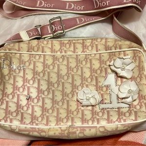 Authentic Dior girly trotter cross body bag one flower missing